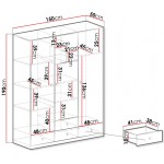 Ντουλάπα Pixel τρίφυλλη