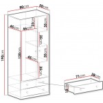 Ντουλάπα Pixel δίφυλλη