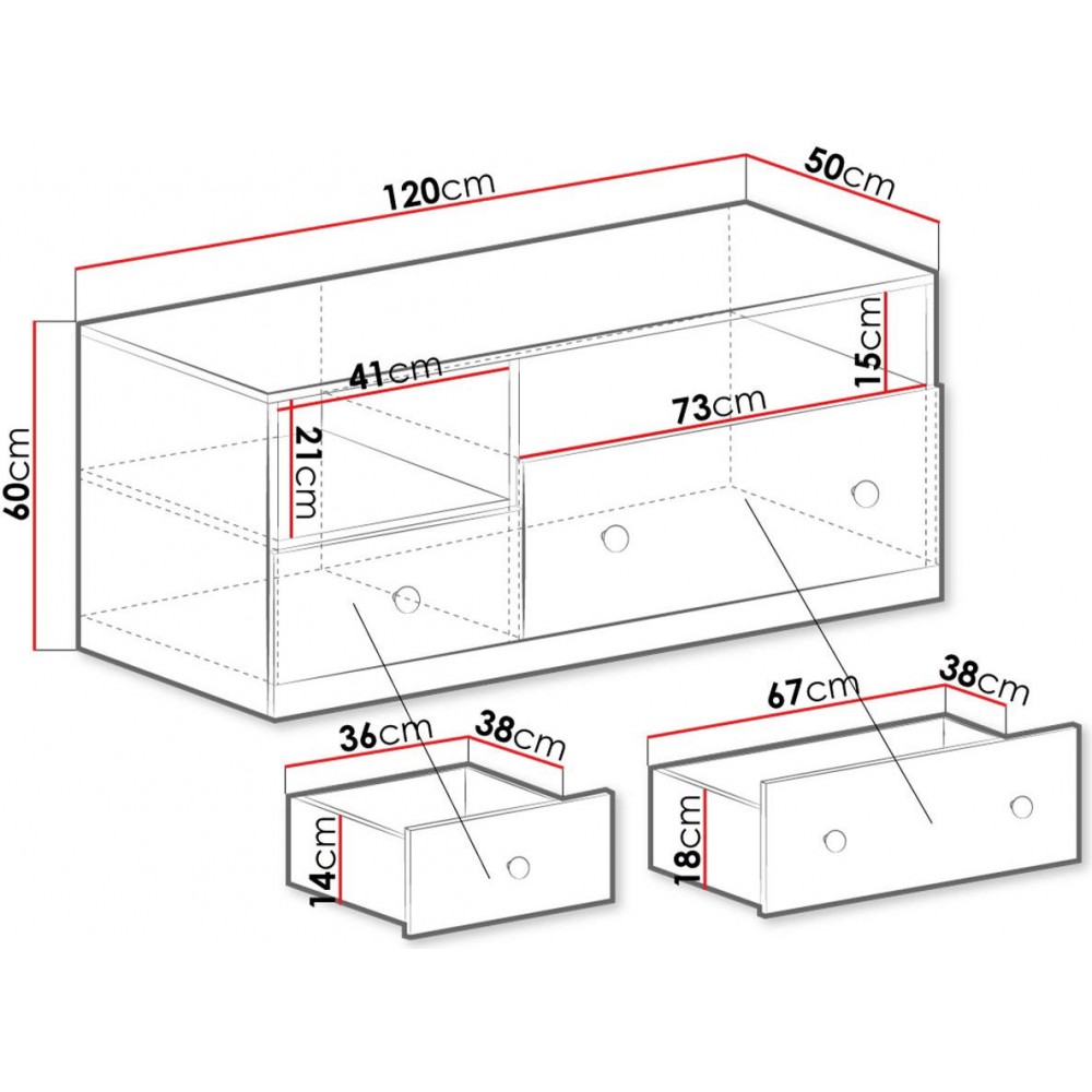 Έπιπλο τηλεόρασης Pixel