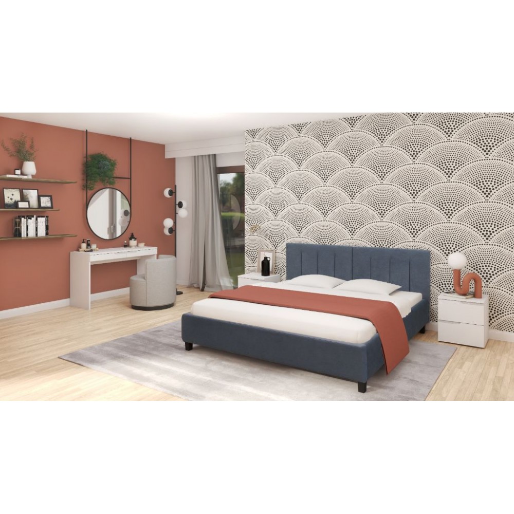 Επενδυμένο κρεβάτι Erling-Gkri-180 x 200