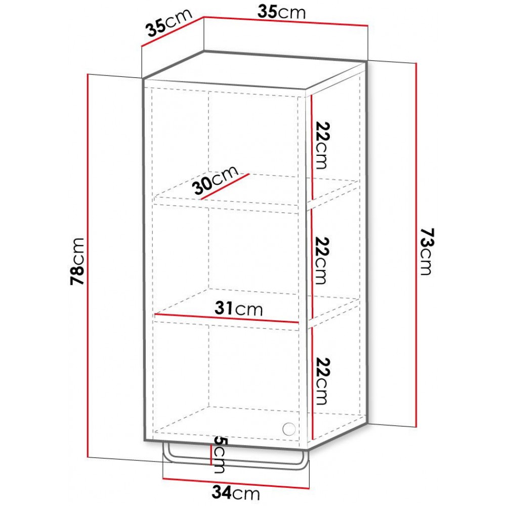 Κρεμαστή στήλη μπάνιου Abires-Gkri