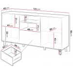 Μπουφές Vamos Grey 150