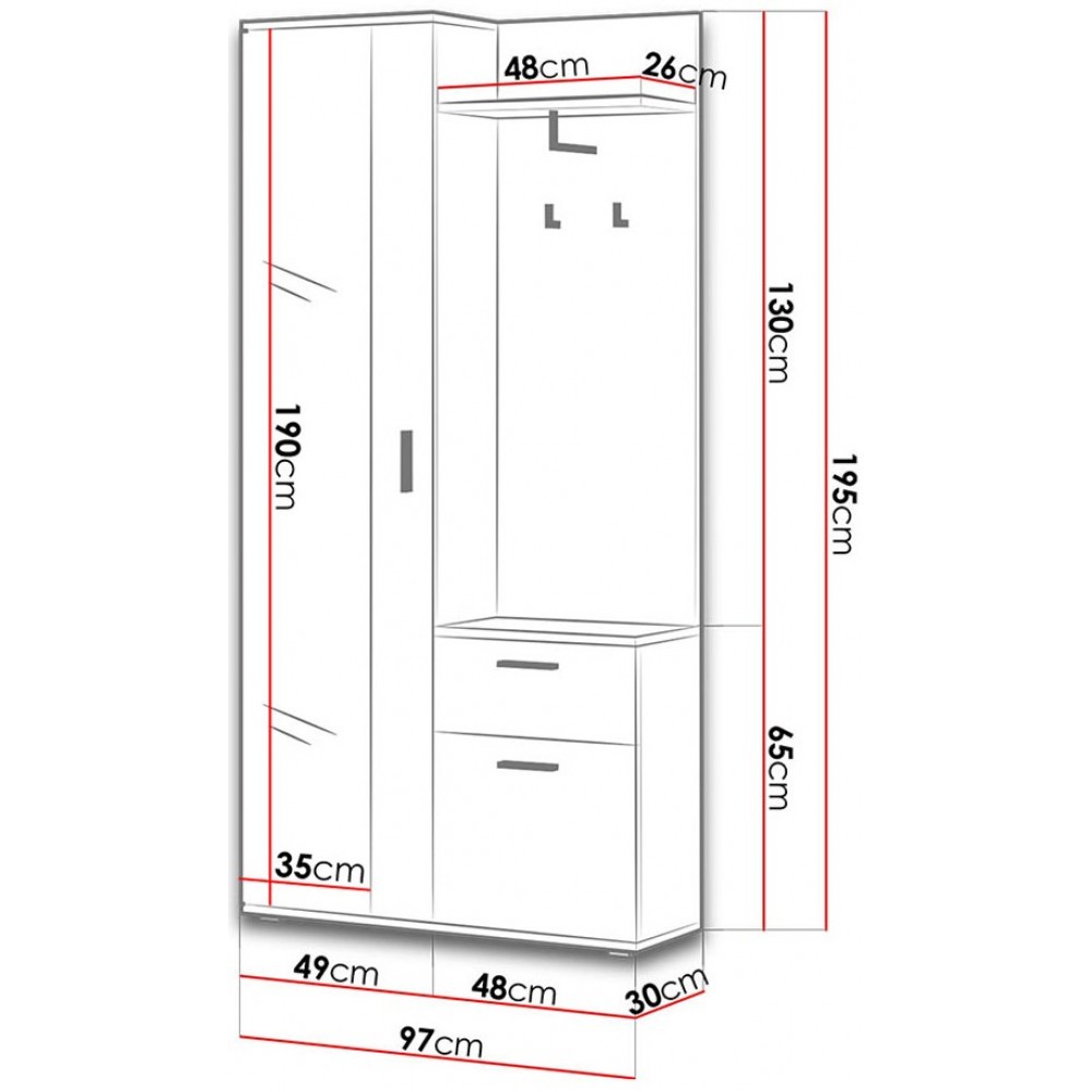 Γκαρνταρόμπα Lux