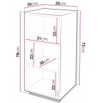 Κρεμαστή στήλη μπάνιου Aniabo-Mauro