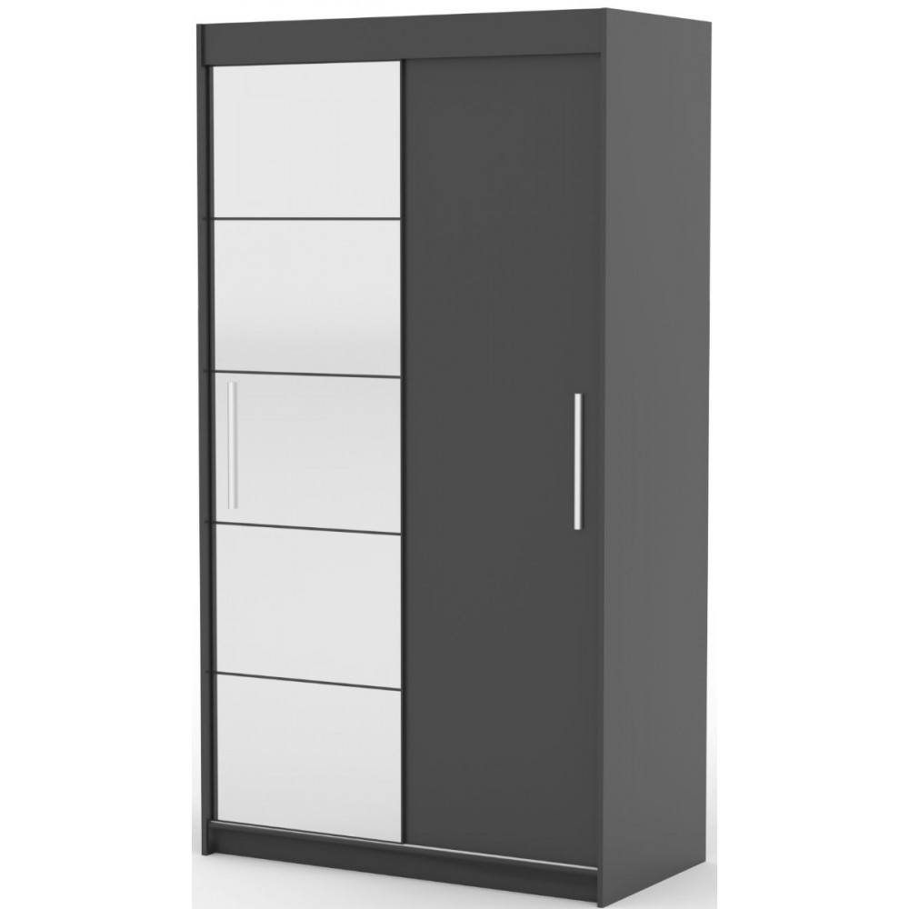 Ντουλάπα Zaist 120 συρόμενη-Anthraki 120x59x215