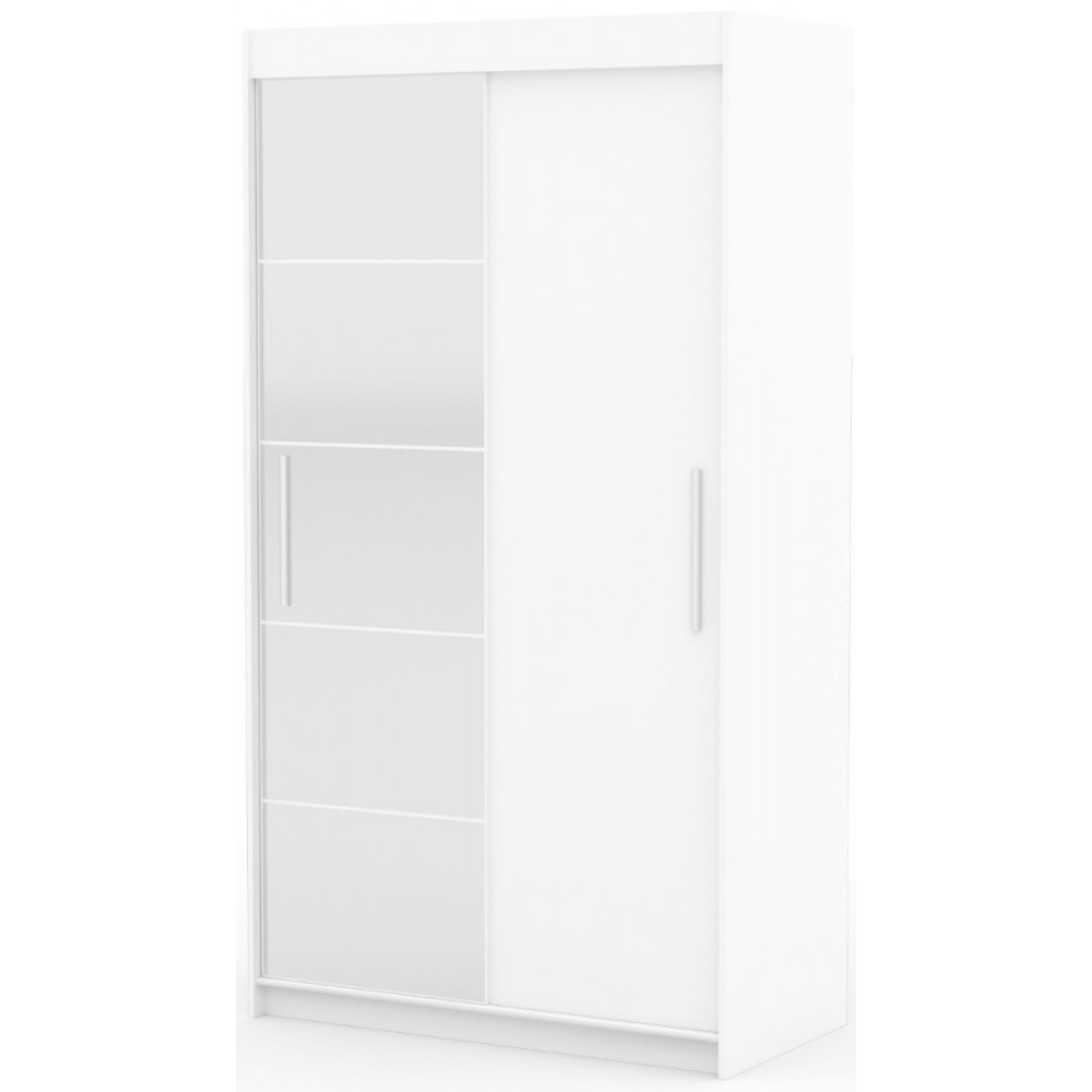 Ντουλάπα Zaist 120 συρόμενη-Leuko 120x59x215