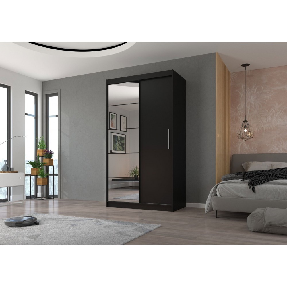 Ντουλάπα Zaist 120 συρόμενη-Mauro 120x59x215