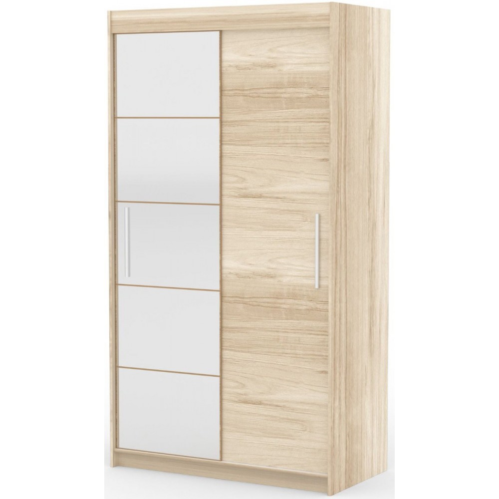 Ντουλάπα Zaist 120 συρόμενη-Fusiko 120x59x215