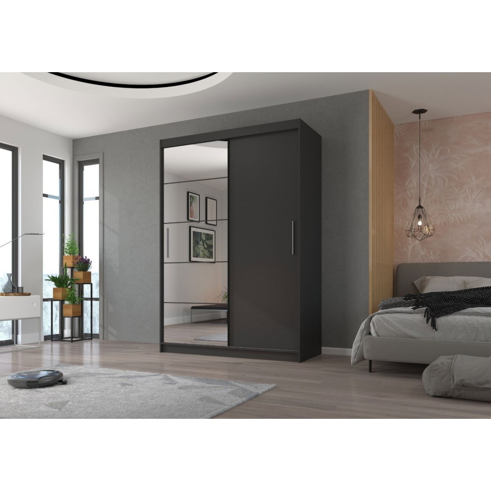 Ντουλάπα Zaist 150 συρόμενη-Anthraki 150x59x215