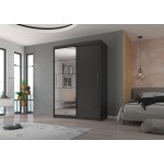 Ντουλάπα Zaist 150 συρόμενη-Anthraki 150x59x215