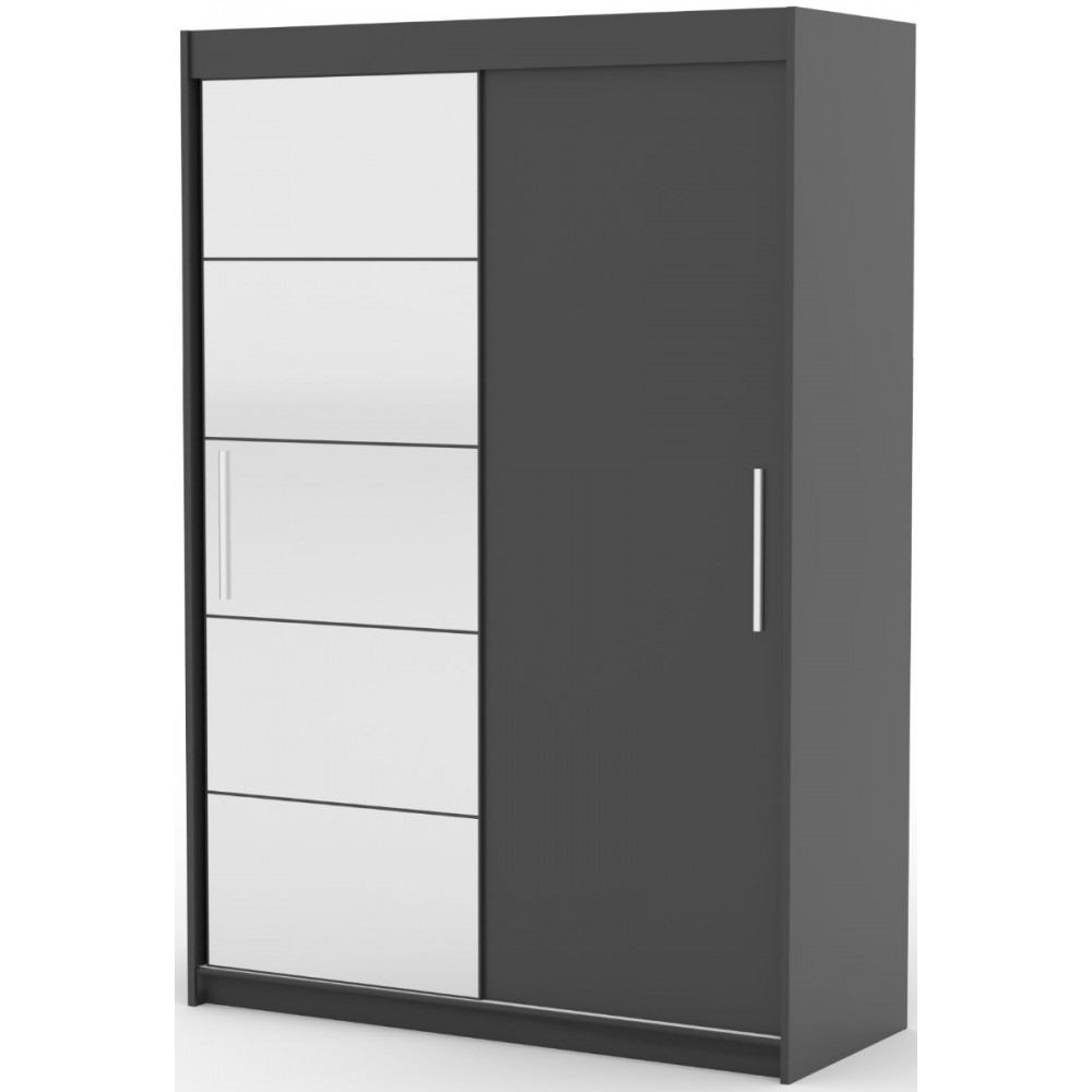 Ντουλάπα Zaist 150 συρόμενη-Anthraki 150x59x215