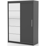 Ντουλάπα Zaist 150 συρόμενη-Anthraki 150x59x215