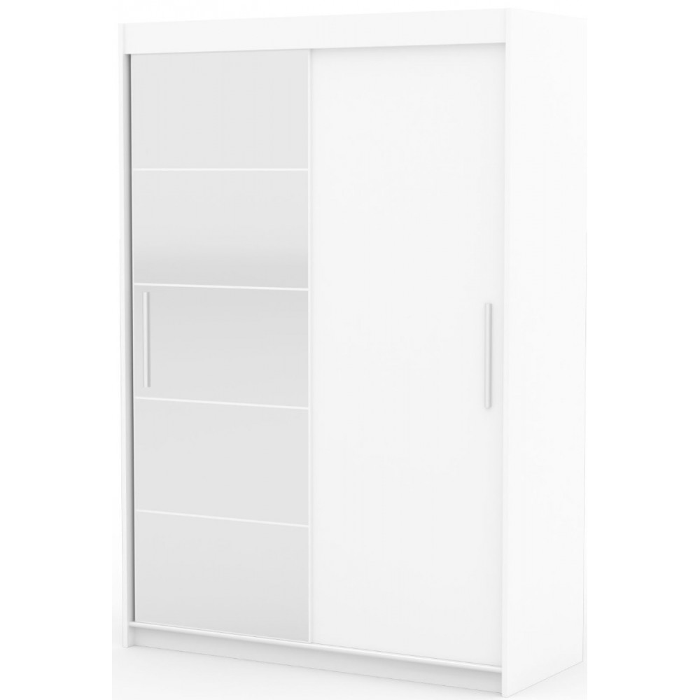 Ντουλάπα Zaist 150 συρόμενη-Leuko 150x59x215