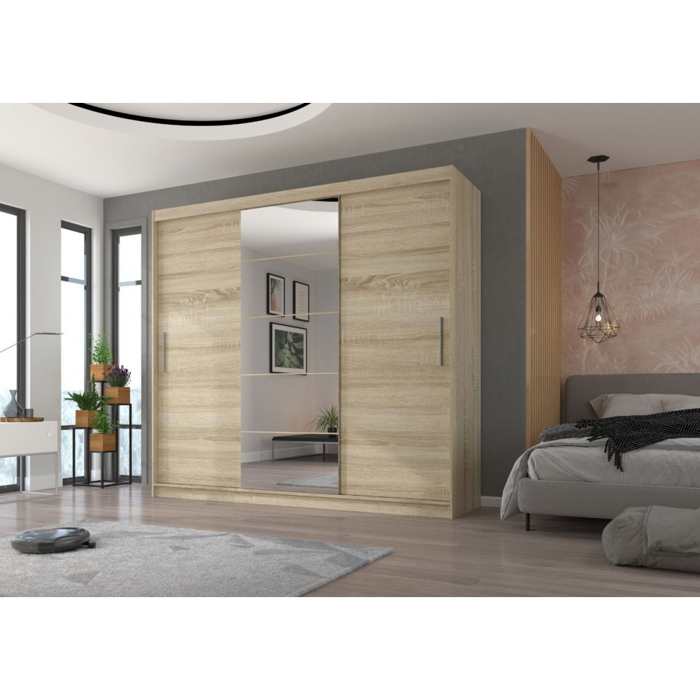 Ντουλάπα Zaist plus συρόμενη-Fusiko 235x59x215