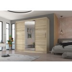 Ντουλάπα Zaist plus συρόμενη-Fusiko 235x59x215