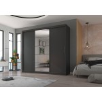 Ντουλάπα Zaist plus συρόμενη 235x59x215
