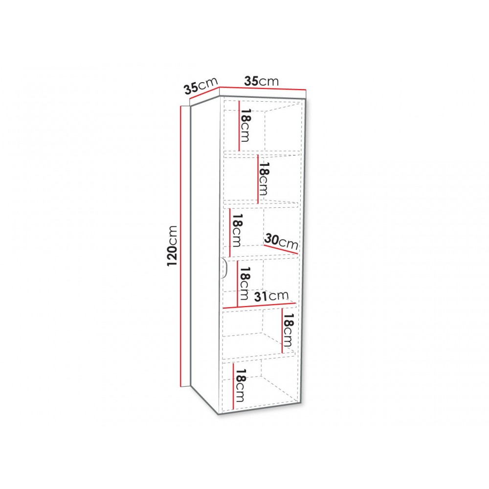 Κρεμαστή στήλη μπάνιου Aniabo plus-Leuko