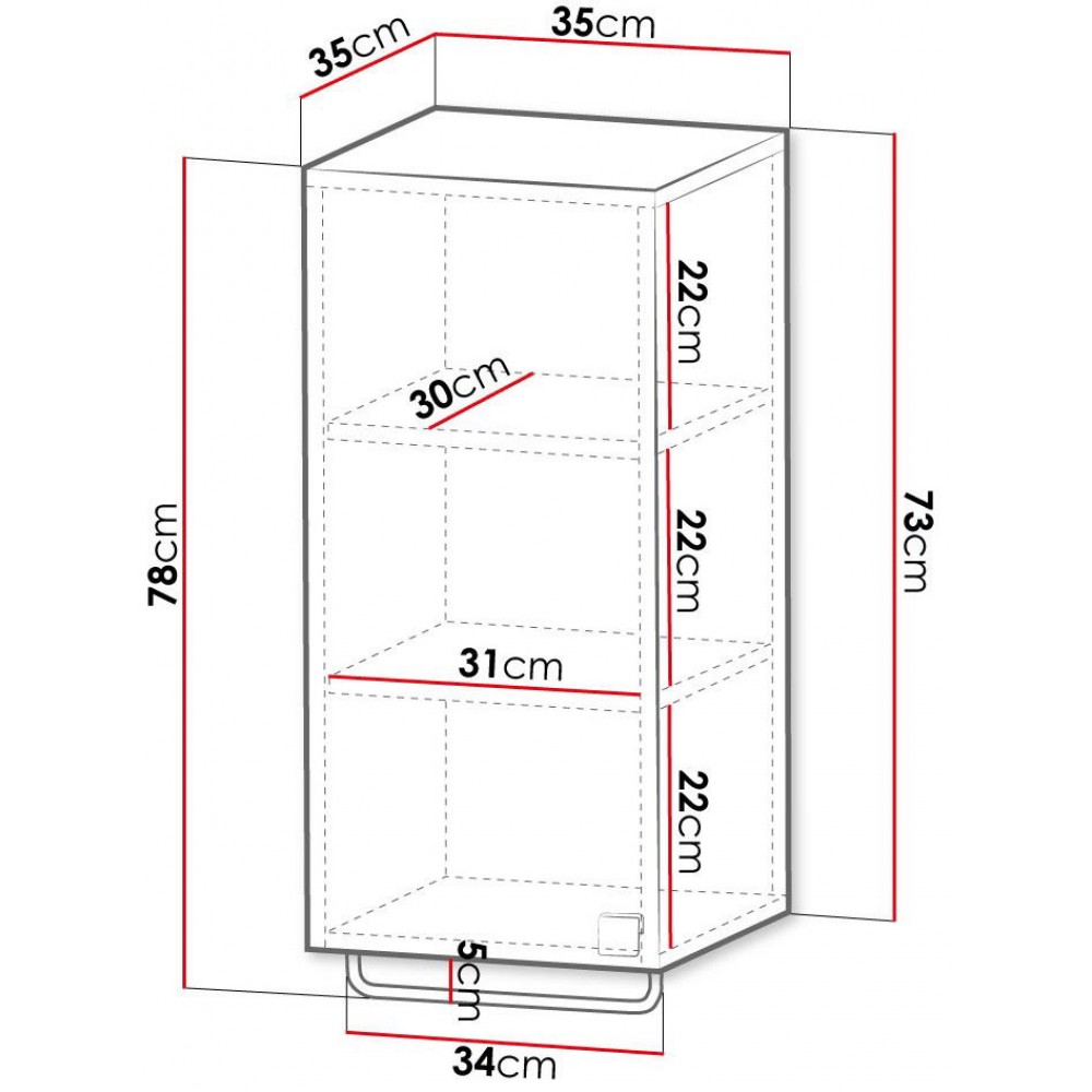 Κρεμαστή στήλη μπάνιου Gariano-Gkri