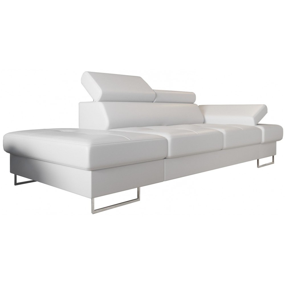 Καναπές Gelito Διθέσιος lite LTHR-Leuko-Αριστερή