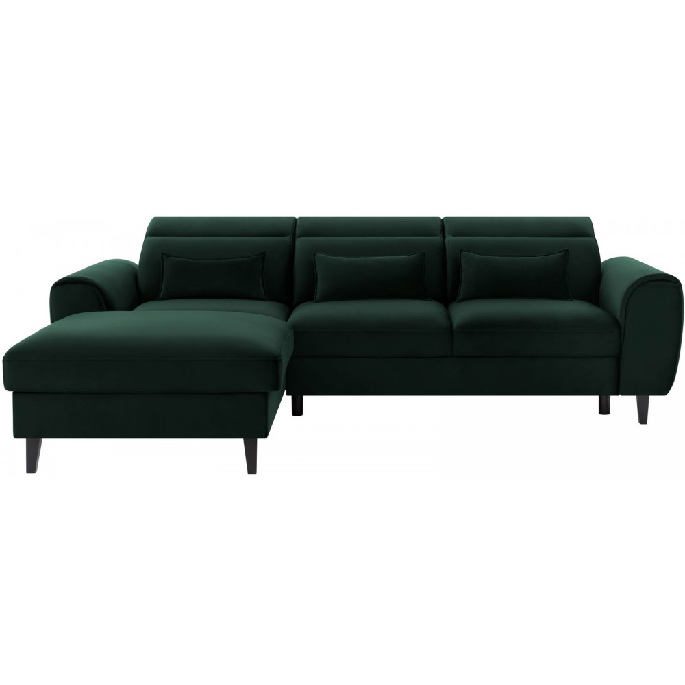 Γωνιακός καναπές Fornal-Prasino-Αριστερή