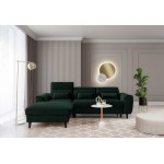 Γωνιακός καναπές Fornal-Prasino-Αριστερή