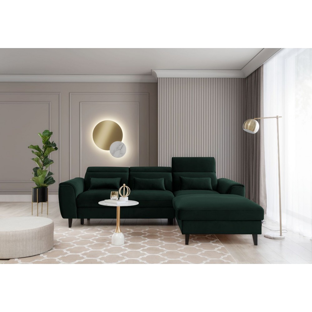 Γωνιακός καναπές Fornal-Prasino-Δεξιά