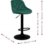 Σκαμπό μπαρ Velluto 45.5x49x103.5