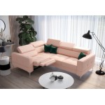 Γωνιακός καναπές Milo LTHR-Roz-Αριστερή