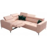 Γωνιακός καναπές Milo LTHR-Roz-Αριστερή