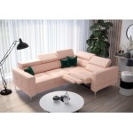 Γωνιακός καναπές Milo LTHR-Roz-Δεξιά