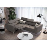 Γωνιακός καναπές Milo LTHR-Gkri-Αριστερή