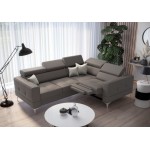 Γωνιακός καναπές Milo LTHR-Gkri-Δεξιά