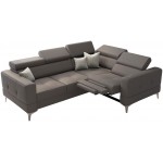 Γωνιακός καναπές Milo LTHR-Gkri-Δεξιά