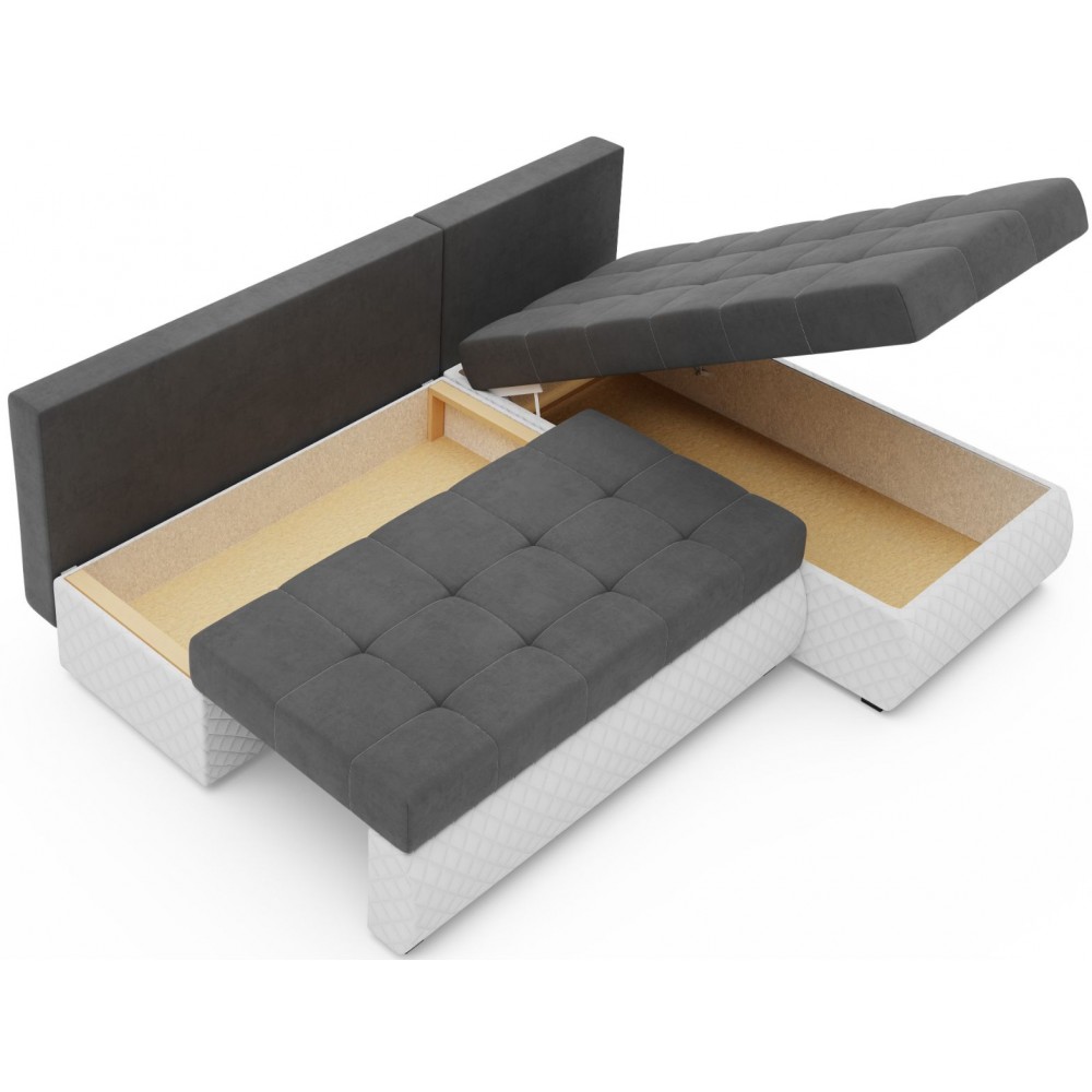 Γωνιακός καναπές Leeds-Gkri-Leuko