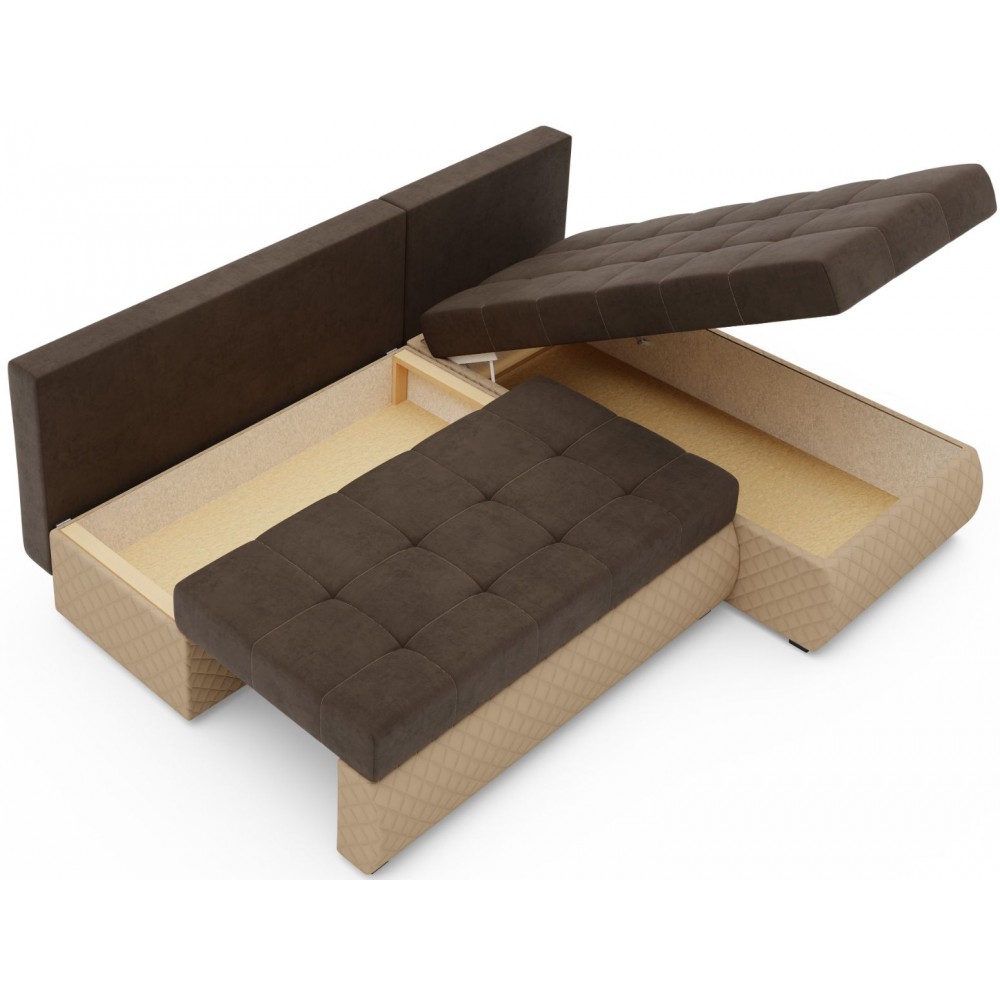 Γωνιακός καναπές Leeds-Kafe-Mpez