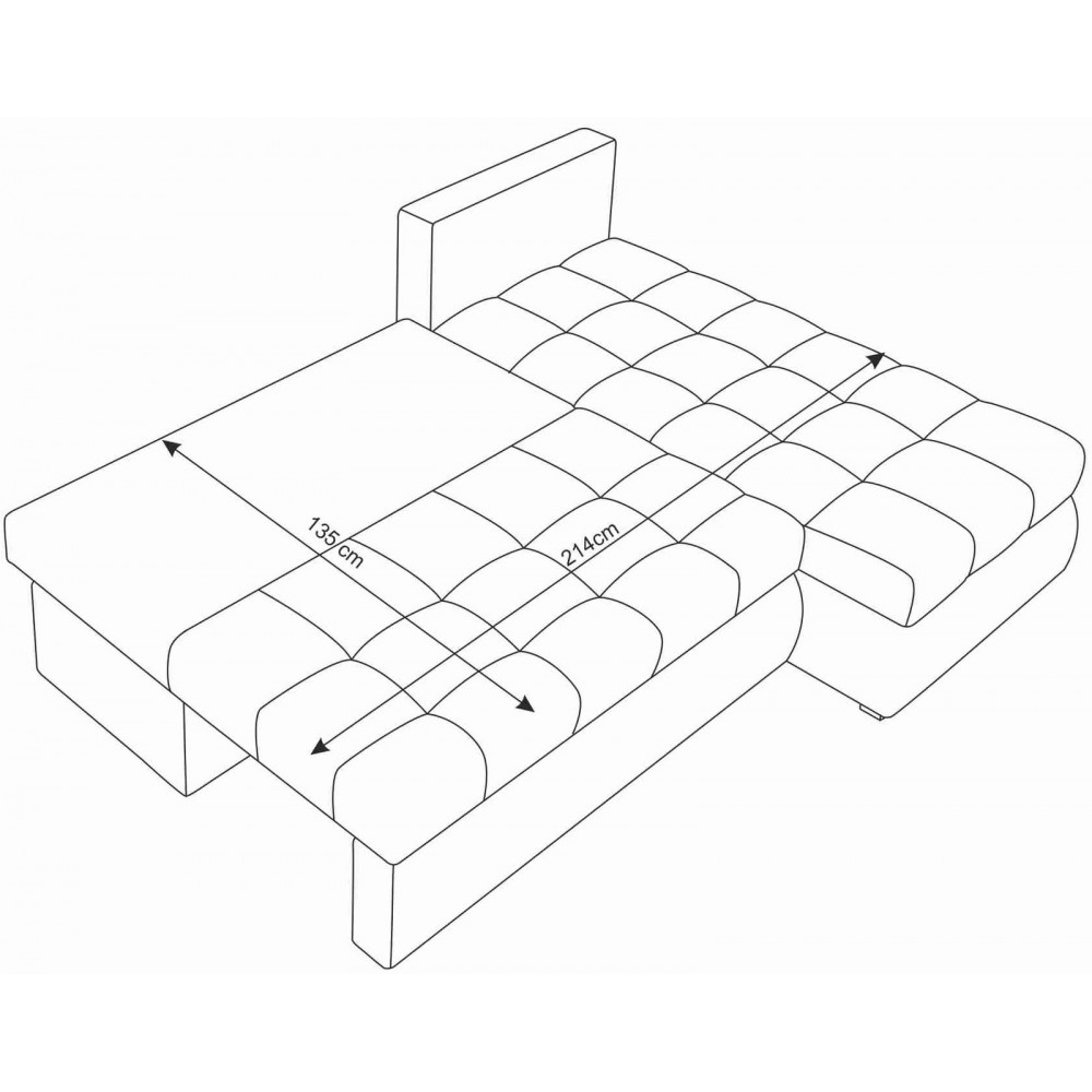 Γωνιακός καναπές Leeds-Kafe-Mpez