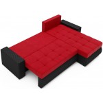 Γωνιακός καναπές Riverside-Kokkino-Mauro