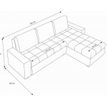 Γωνιακός καναπές Riverside-Gkri-Mauro