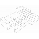 Γωνιακός καναπές Riverside-Gkri-Mauro