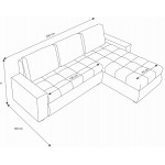 Γωνιακός καναπές Riverside-Kafe - Mpez