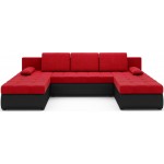 Γωνιακός καναπές Malaga-Kokkino-Mauro