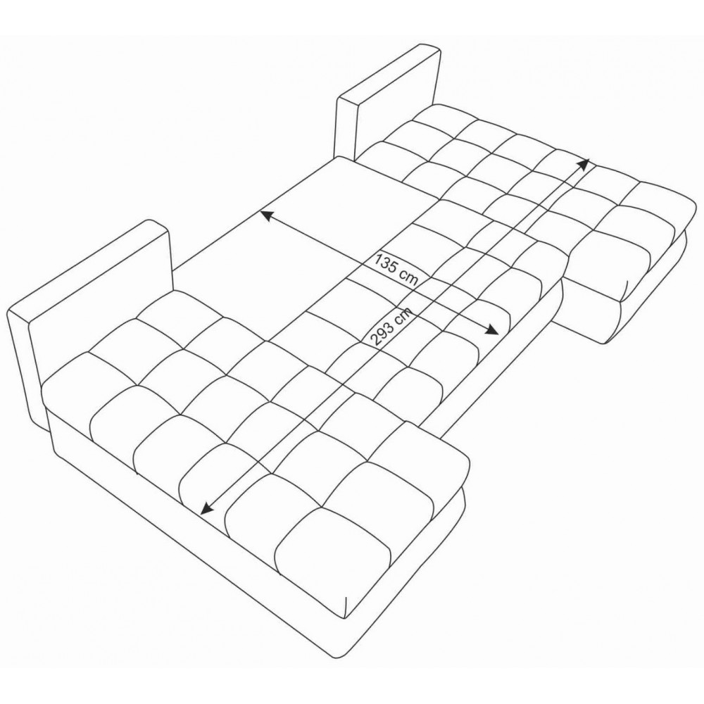 Γωνιακός καναπές Malaga-Kokkino-Mauro