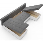 Γωνιακός καναπές Malaga-Gkri-Leuko