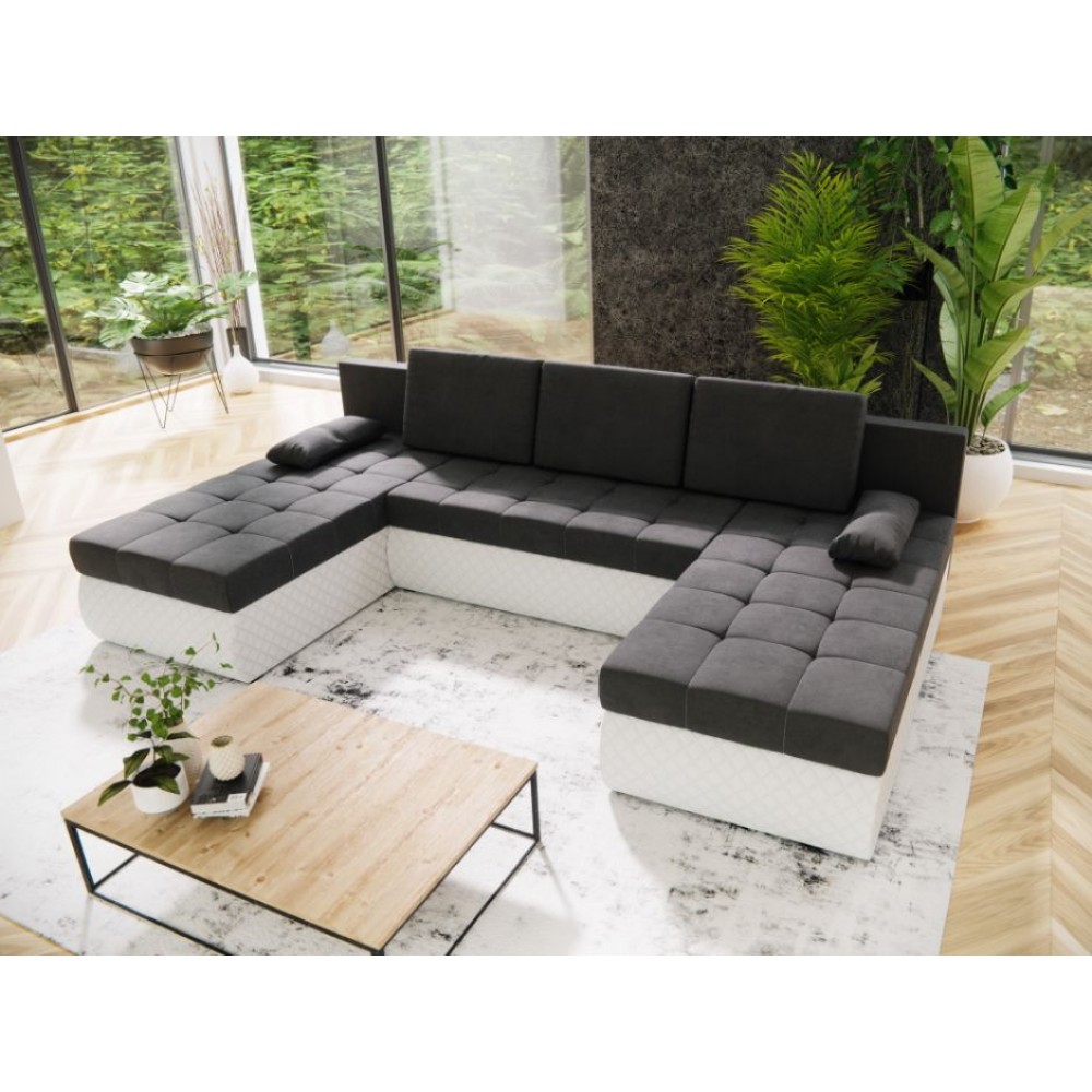 Γωνιακός καναπές Malaga-Gkri-Mauro