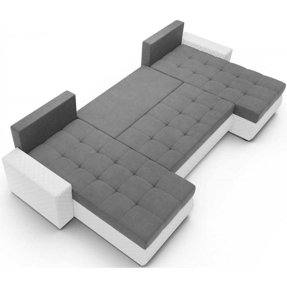 Γωνιακός καναπές Malaga max-Gkri-Leuko