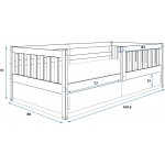 Παιδικό Κρεβάτι Genius-Gkri 86x164.5x51