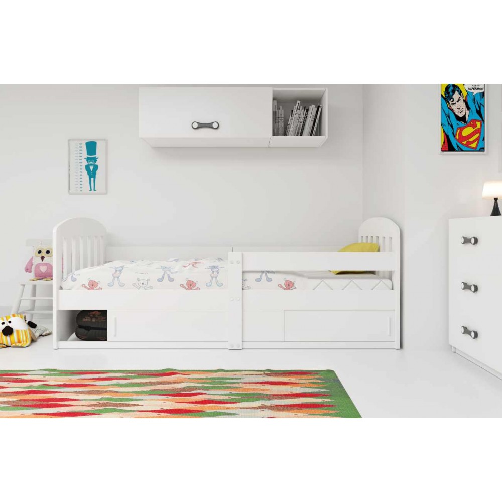 Παιδικό Κρεβάτι Pessaro-Leuko 84x163x65