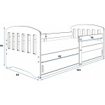 Παιδικό Κρεβάτι Pessaro-Gkri 84x163x65