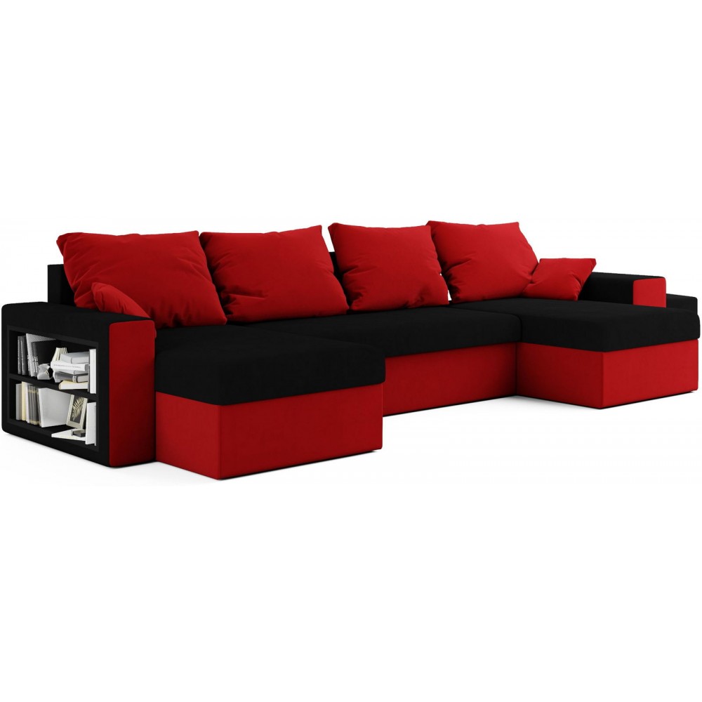 Γωνιακός καναπές Komo-Mauro-kokkino