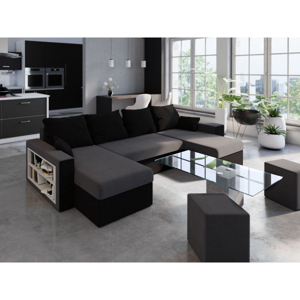 Γωνιακός καναπές Komo-Gkri-Mauro